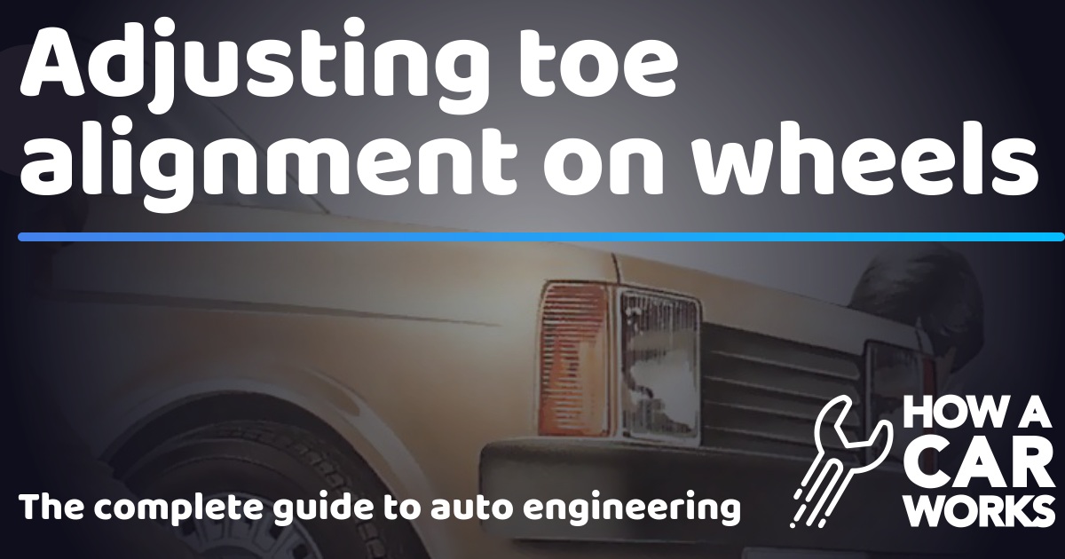 Adjusting toe alignment on wheels